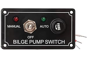 Bilge Pump Switch Panel 3 Way Bilge Pump Switch Rocker Toggle Switch Panel Marine Manual Off Auto Switch Panel