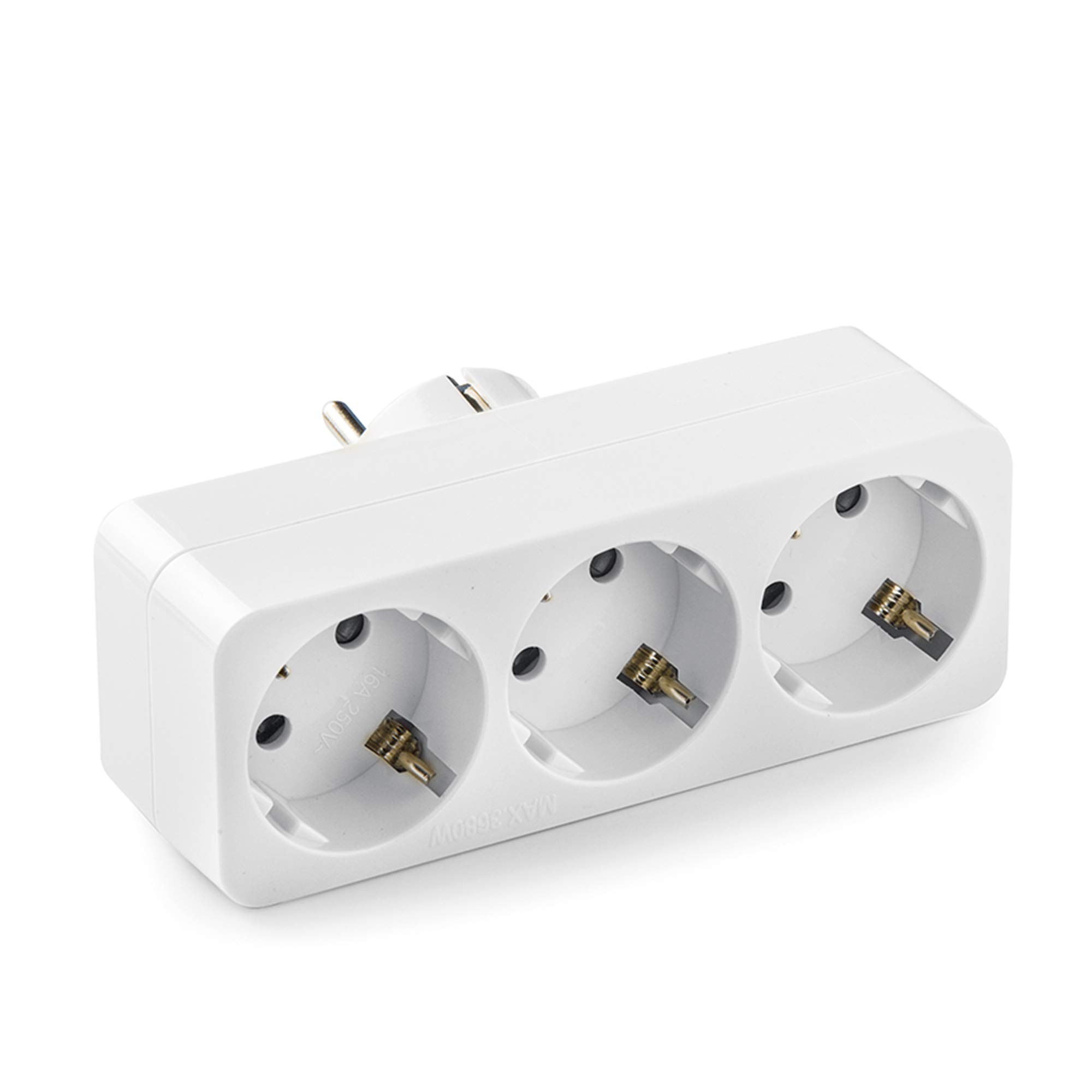famatel Adaptor Triple Socket Soil Front 16 A 250 V