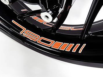 CERCHI letto-ADESIVI 3er Set-Adatto per KTM 1290 SUPER DUKE ORANGE 790082