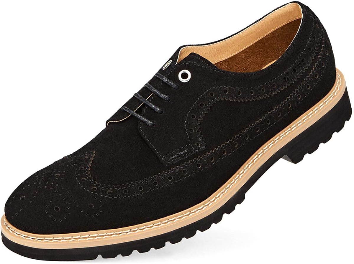 suede wingtip oxfords