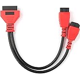 12+8 Pin Cable Adaptor for Chrysler,12 8 Pin Connector to OBD2 Adapter | Compatible with Chrysler SGW Equipped FCA Vehicles for Diagnostic, Fit for Scanners MK808 MK808S MX808 MS906 Pro MS908S