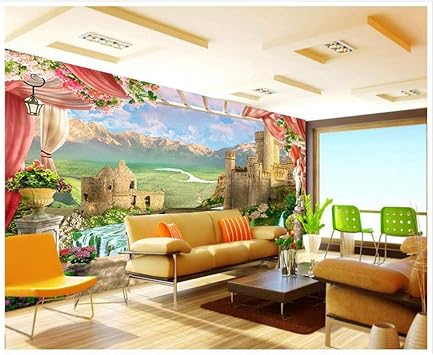 Dachenzi Papel Tapiz 3d Para Paredes 3d Personalizado Murales De
