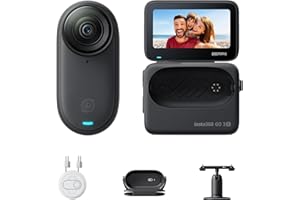 Insta360 GO 3S - 128 GB Black 4K Tiny Portable Vlogging Camera, Hands-Free POVs, Mount Anywhere, Stabilization, 140 Min Batte