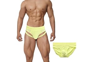 Meshal Modal Bikini Underwear Sexy Hollow Out Low Rise Men's Briefs Pack
