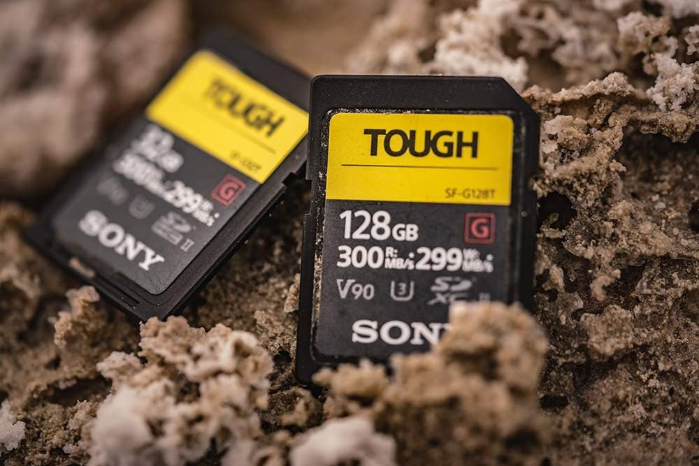 Sony TOUGH-G series SDXC UHS-II Card 64GB, V90, CL10, U3, Max R300MB/S, W299MB/S (SF-G64T/T1): SONY: Computers & Accessories