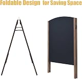 Tangzon A-Board Chalkboard Double Sided Freestanding Indoor Sign 65x65x97cm view 3