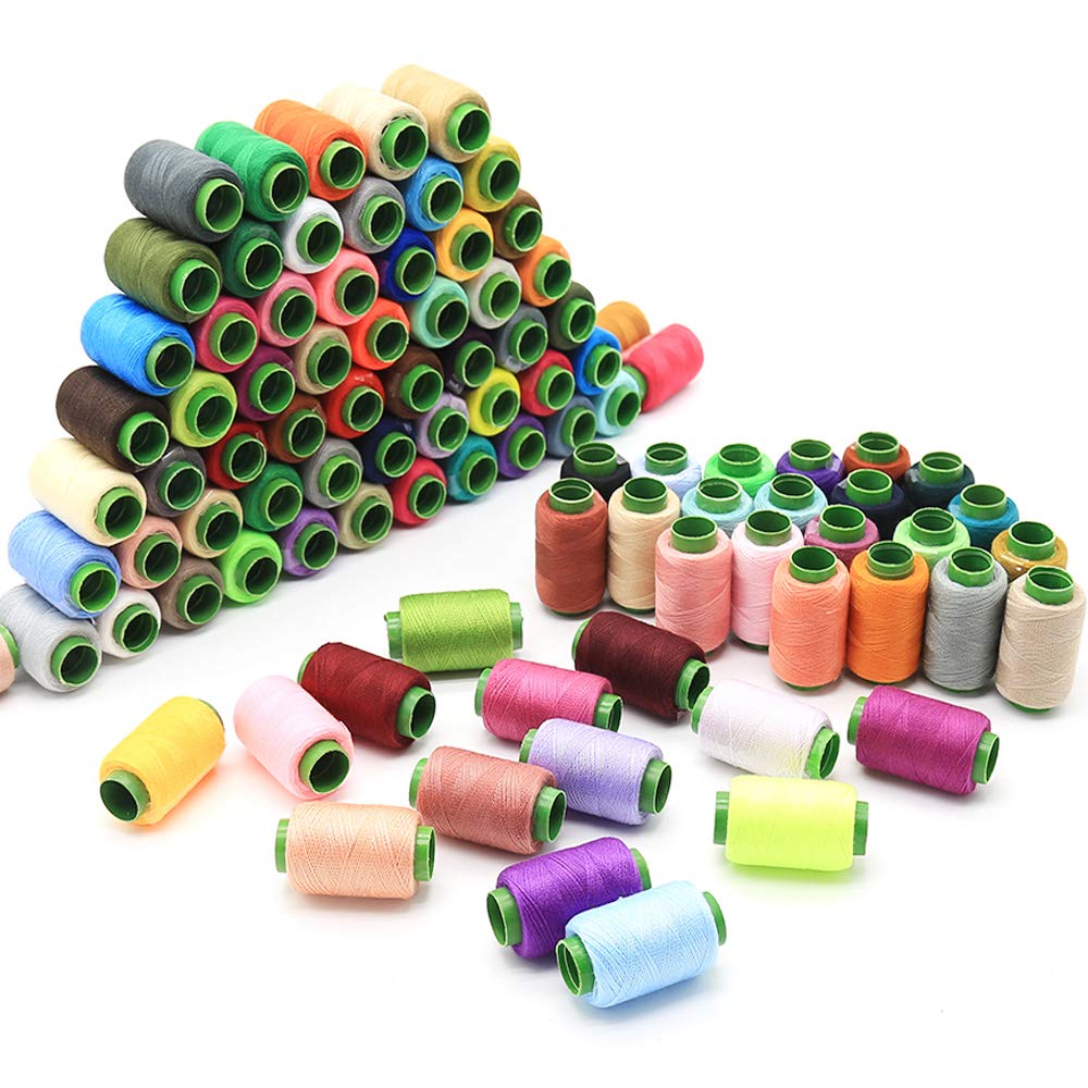 96Colors Sewing Thread Assortment Coil 250 Yards Each, Sewing Kit All Purpose Polyester Thread for Hand (96)