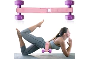 PUSHY Hip Thrust Belt for Dumbbells, Booty Belt for Hip Thrust Exercise, Easy to Use with Dumbbells, Kettlebells or Plates, Adjustable Non-slip Padded Waist Hip Thrust Pads Resistance Band to Protect Your