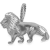 Claddagh Gold 925 Sterling Silver King Lion Pendant