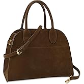 Suede Tote Bag for Women,Women's Suede Purse Vintage Top Handle Bag,Fashion Shoulder Satchel Bag for Office Travel