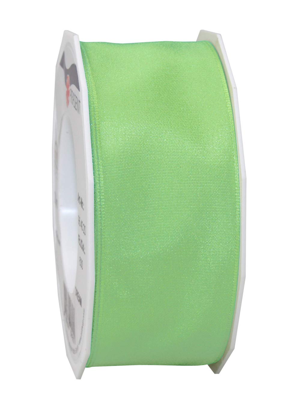 C.E. Pattberg DREAM Ribbon With Wired Edges - neo mint, 20 m Gifts Band For Colourful Presents, 40 mm Width, Decorative Ribbon For Christmas, Easter, Baby Showers, Wedding Presents, Etc - Easy To Form