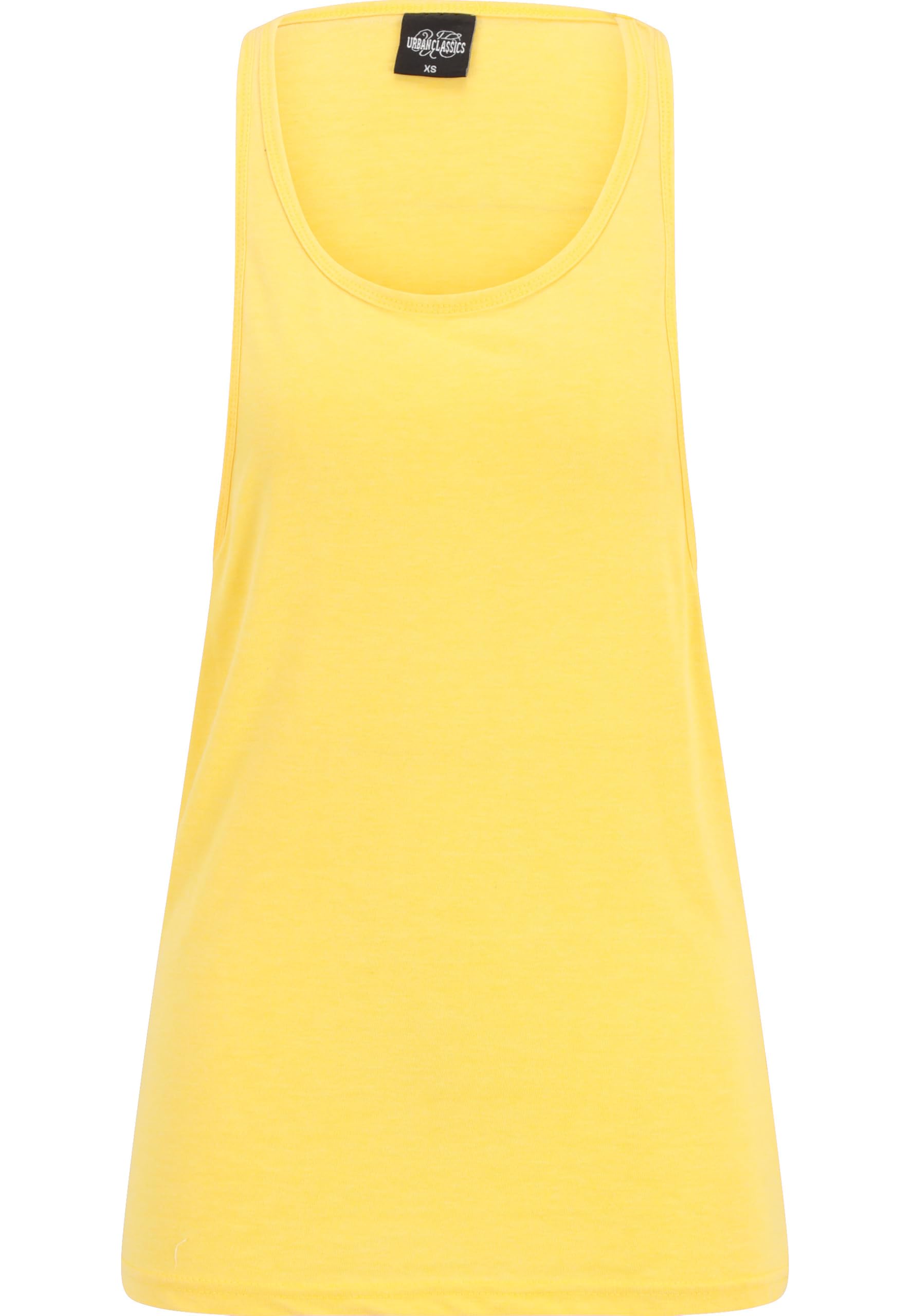 Urban Classics Women's Ladies Loose Burnout Sports Tank Top, Yellow - Yellow, L UK