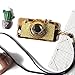 UCLL Glitter Camera Case for iphone 7 plus and iphone 8 plus New Modern 3D Vintage Style Bling Camera Design Soft Cover For 5.5 iphone 7plus/iphone 8 Plus with Strap Rope and a Screen protector (gold)