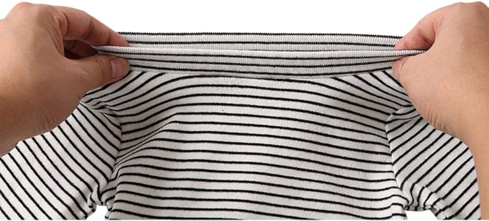 Baby Toddlers Long Sleeve Tee Little Kids Cotton Striped T-Shirt Crew Neck Tops: Clothing