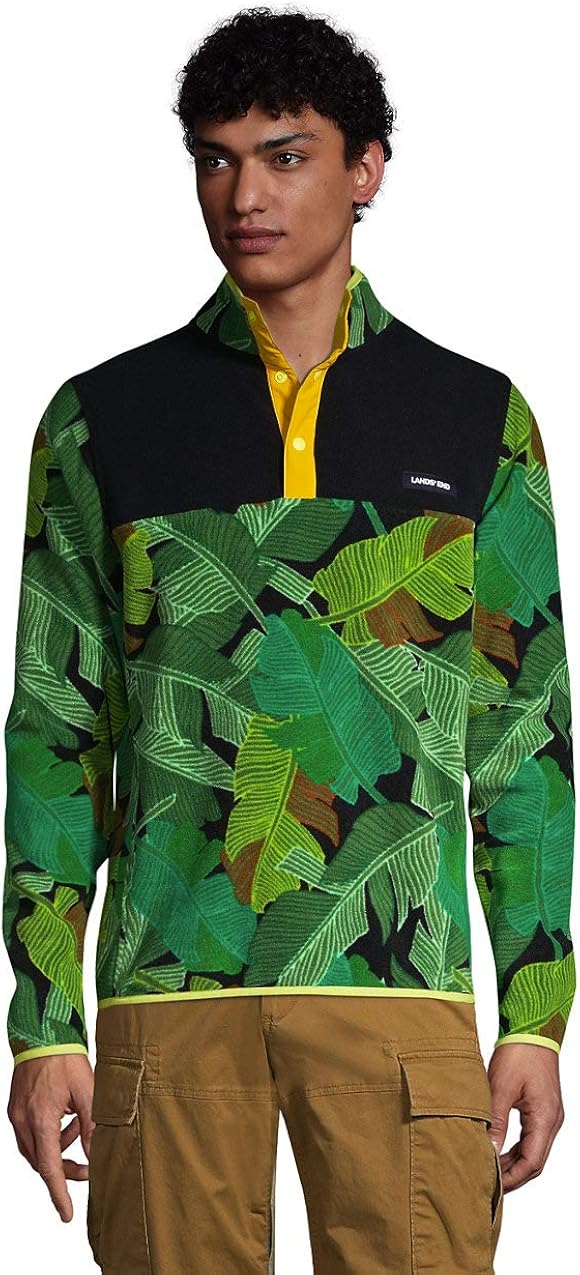 lands end mens fleece pullover