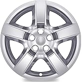 AutoBeeDen 4-Pack 17 inch Hubcaps Compatible with Chevrolet Chevy Malibu 2008-2012, FIT 17" Steel Wheel ONLY, Trim: LS, (Silver Color Wheel Cover)