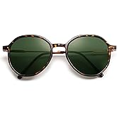 SOJOS Trendy Designer Hexagon Round Sunglasses for Women Fashion Big Shades Geometric Women Sunglasses SJ2181