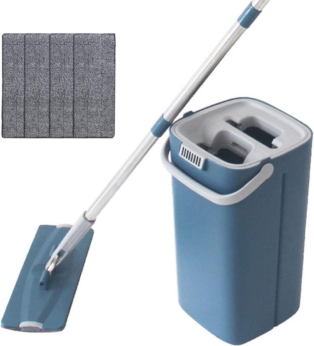 WEWLINE Flat Floor Mop and Bucket for Floor Cleaning Mop