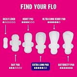 FLO Extra Long Bamboo Sanitary Pads 10 Pack Organic Vegan Cruelty Free view 6