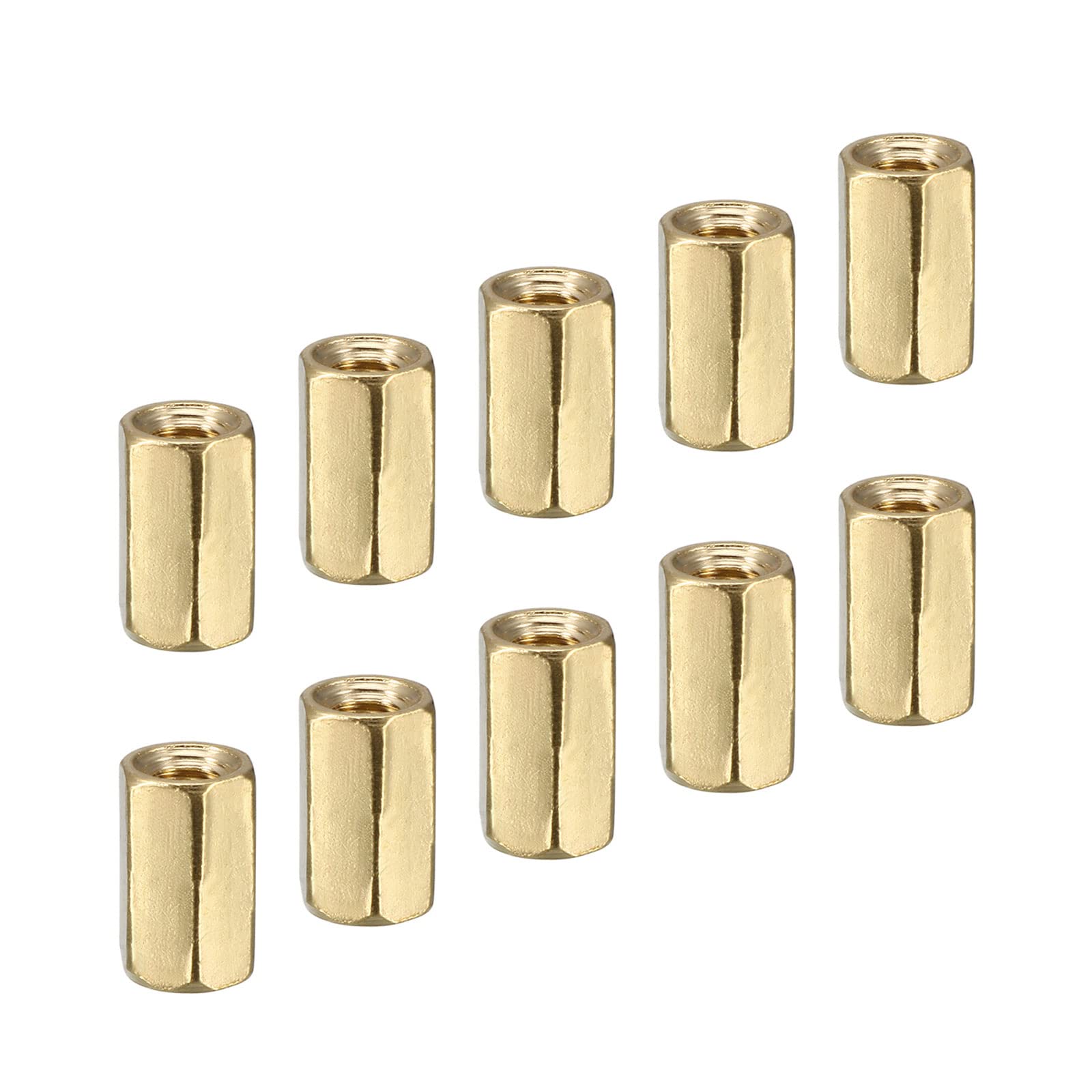 YOKIVE 30 Pcs M3 Spacers, Brass Hex PCB Standoffs Nuts, Keep Height Consistent, Great for Motherboard, Circuit Board, Electronics (Gold Tone, 8mm)
