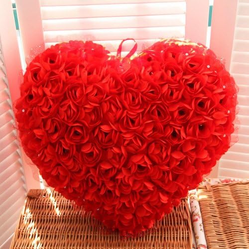 PragAart Heart Shape Rose Soft Plush Gift Festival Home Decor Valentines Birthday Gifts