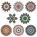Boho Decor | 10 Mandala Sun Catchers Window Clings | Stained Glass Window Cling | Sun Catcher for Windows Decoration | Glass Door Safety Decals | Made in America