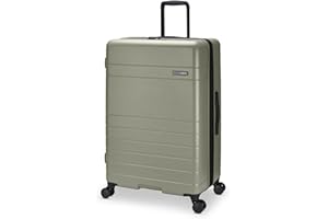 ROOTS Travel Collection Hardside Large Luggage – Lightweight Expandable Suitcase with 8 Spinner Wheels, Retractable Push-Butt