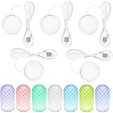 5Pcs Remote Control RGB LED Lamp Kit 001 for Bambu Lab, Multicolor RGB 3D Printer LED Lamp Kit, Adjustable 3D Printed DIY Hardware Model Spare Parts, 5V USB Powered