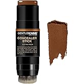 Gentlehomme - Concealer Stick - Men’s 2-in-1 Concealer & Brush - For Blemishes, Dark Circles, Scars, Acne & Uneven Skin Tones - Natural Finish - All Skin Types - Vegan - Extra Rich - 1 Stick
