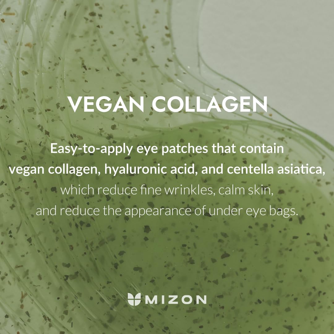 MIZON Phyto Plump Collagen Special Duo Set (Eye Gel Patch & Serum) Vegan Formula Korean Skincare Kit