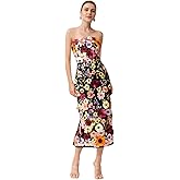 3D Floral Embroidery Prom Dresses for Women Long Strapless Flower Appliques Tulle Formal Evening Party Gowns