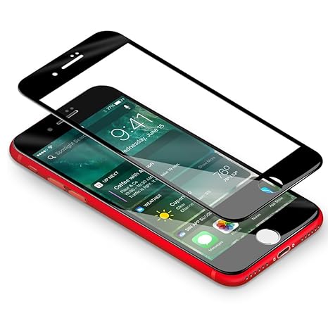 iPhone 7 8 Panzerglas, Coolreall 3D Full Coverage Screen Curved Schutzfolie für iPhone 7/ iPhone 8 4,7', [9H Härtegrad, 3D-To