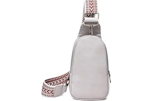 Hi-QTool Shoulder Bag for Women Crossbody Bags Purse Vegan Leather Handbag with Adjustable Guitar Straps