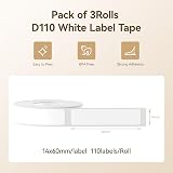 NIIMBOT 3 Rolls Label Maker Tape 0.55 x 2.36 in D11 D110 D101 Compatible view 2