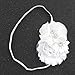 Miugle Baby Girl Baptism Headbands Baby Christening Hair Bows