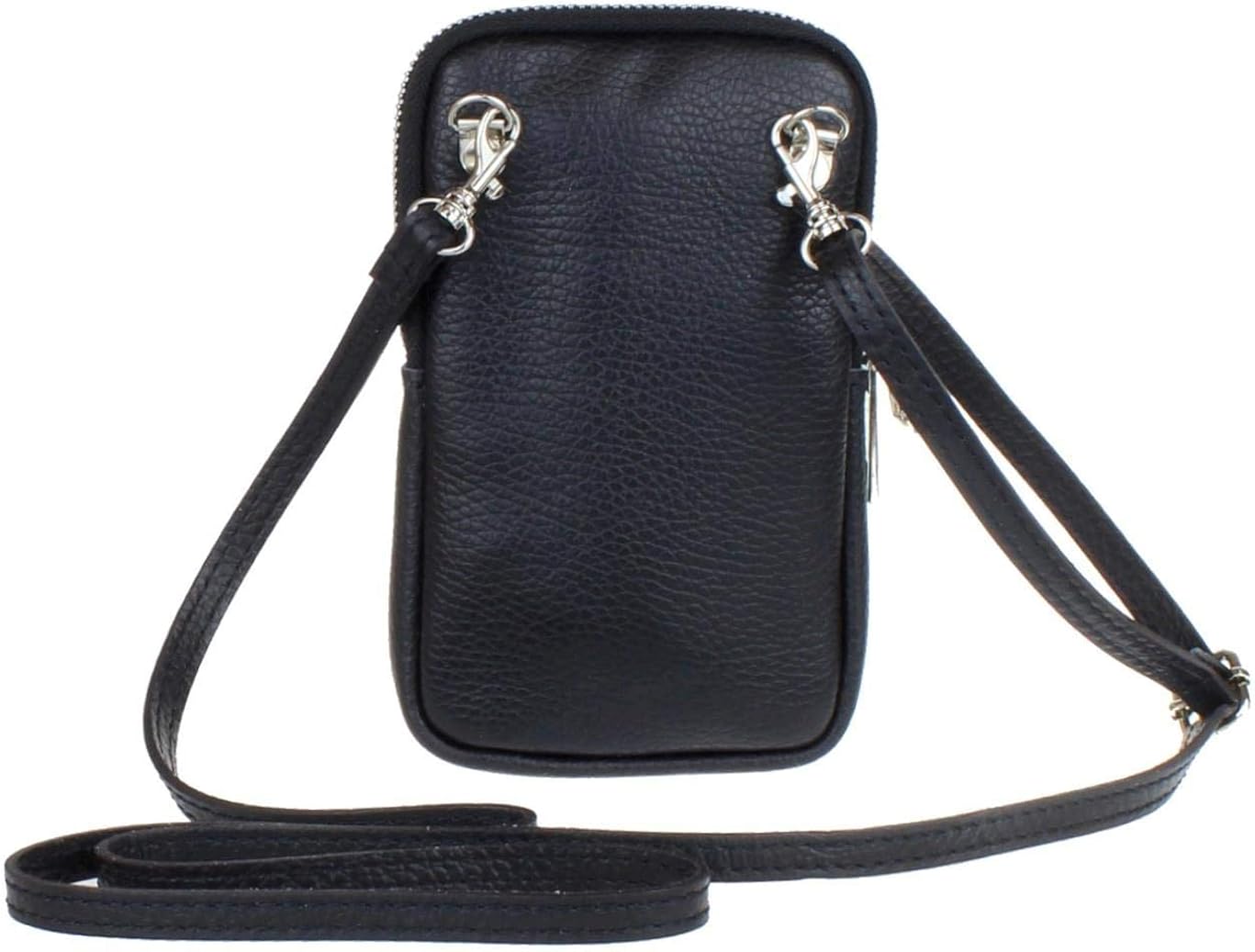 Girly Handbags Womens Genuine Leather Crossbody Phone Bag Mini Purse Small Leopard Brown, W 10, H 17, D 2 cm (W 4, H 7, D 0.8 inches) - Image 5