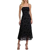 Women's 2026 Floral Cami Dress Sleeveless Cocktail Party Spaghetti Strap Wedding Guest Long Maxi Dresses