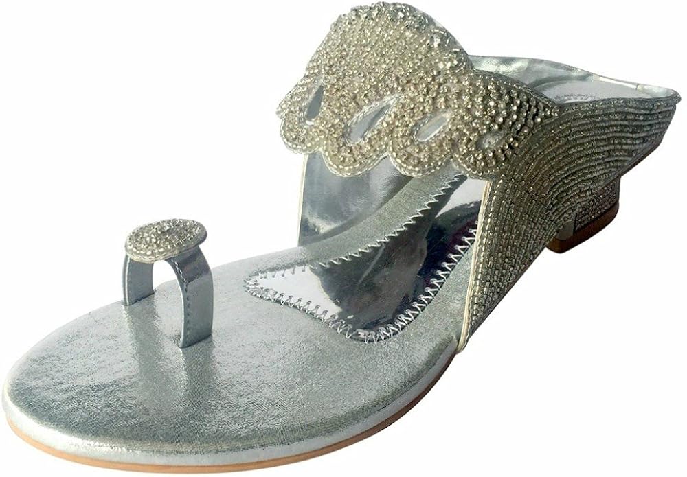 diamante flat sandals wedding