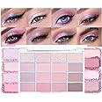 CAKAILA 16Colors Pink Nude Taupe Basics Matte Eyeshadow Palette,Muted Pink Eye Shadow Makeup Travel Makeup Palette all in one Long Lasting Waterproof Ultra-Blendable,Great for Travel Gift Kit