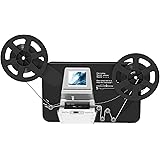 8mm & Super 8 Reels to Digital MovieMaker Film Sanner Converter, Pro Film Digitizer Machine with 2.4" LCD, Convert 5 inch and