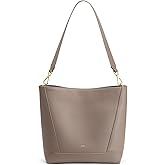 Kattee Leather Purses and Handbags, Bucket Bags for Women, Top Grain Leather Tote Shoulder Crossbody with 2 Straps