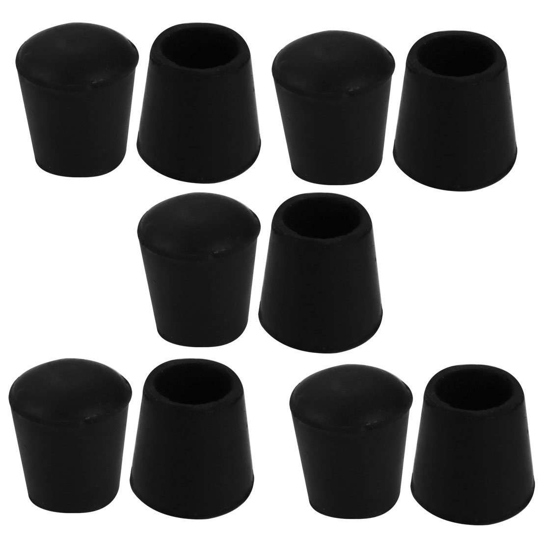 sourcingmap 10Pcs Chair Leg Caps Rubber Floor Protector Furniture Feet Covers 16mm Inner Dia