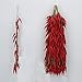 Sexyrobot Artificial Fake Vegetable, Lifelike Red Chili Fake Peppers Strings Hanging for Valentine's Day,Home Christmas Wall Decor-10 Strings
