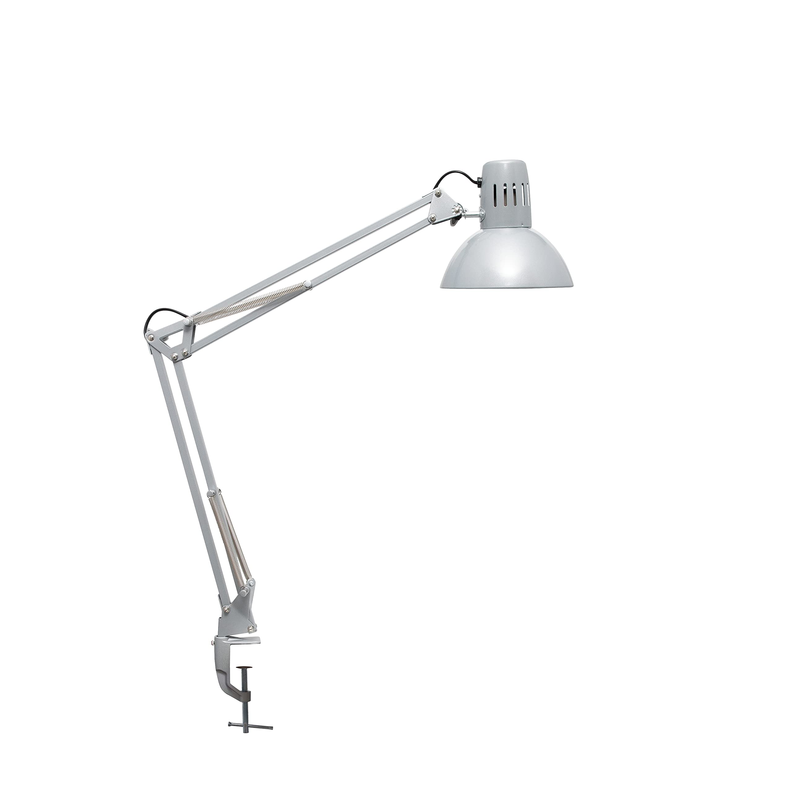 MAUL MAULstudy Metal Desk Lamp | Professional LED Lamp | Flexible Clamp Lamp for Office, Living Room and Workshop | High Quality LED Lighting | No Bulb | Silver