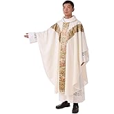 BLESSUME Priest Celebrant Chasuble Catholic Church Father Mass Vestments Robe