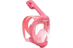 JWINTEE Kids Full Face Snorkel Mask, Snorkeling Gear for Kids, Kids Scuba Mask and Snorkel, Diving Mask, Snorkeling Set, 180 Degree Panoramic View Anti-Fog Anti-Leak