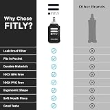 FITLY Soft Water Bottle Collapsible Flask Shrinks as You Drink for Running view 5