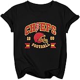 Football Shirt Boys Girls Game Day T Shirts Kids 1960 Football Team Fans Tees Graphic Short Sleeve Tops