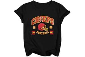 PNORATM Football Shirt Boys Girls Game Day T Shirts Kids 1960 Football Team Fans Tees Graphic Short Sleeve Tops