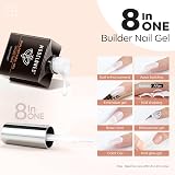 Modelones Builder Gel Milky White 15ML 8-in-1 LED Base Color Gel Builder view 3